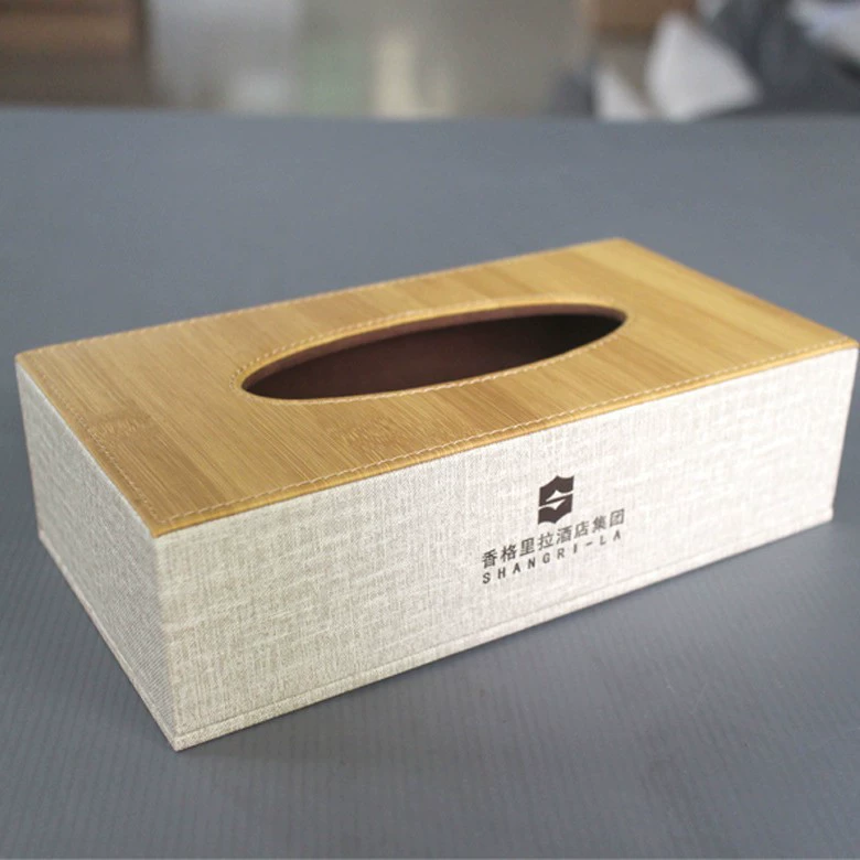 Коробка для салфеток с текстурой дерева для гостиничных номеров, KTV, кожаная коробка для салфеток с возможностью нанесения логотипа