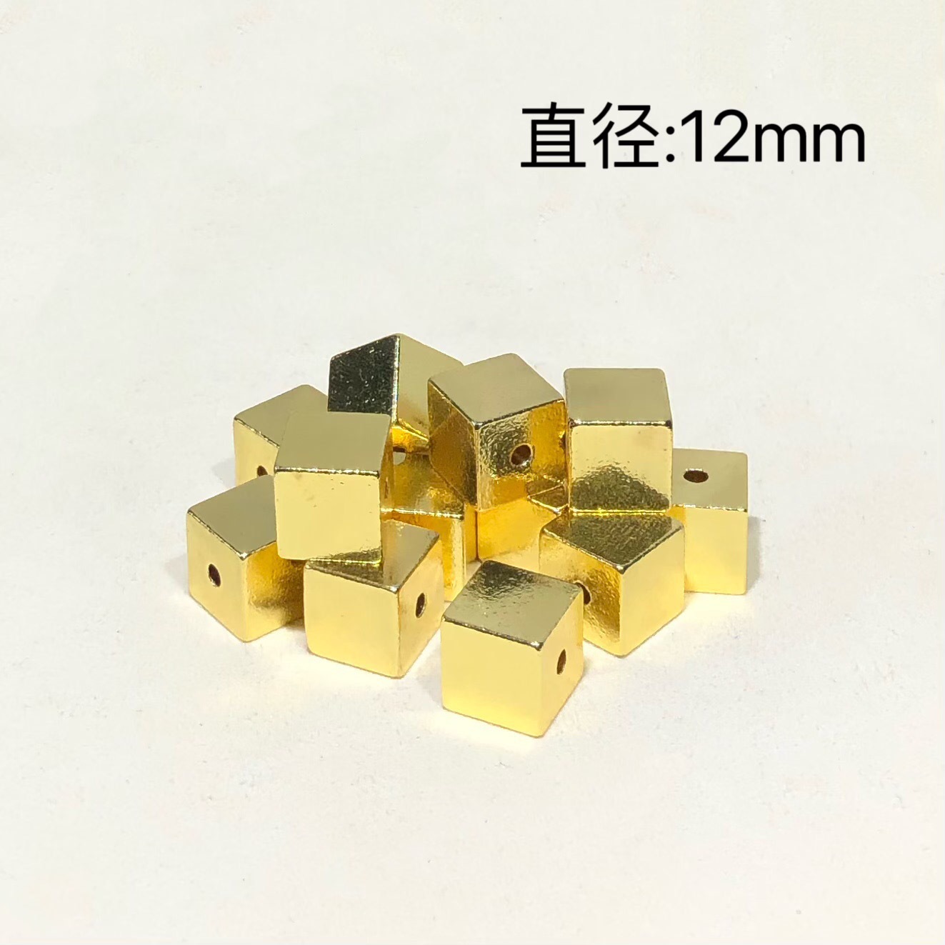 14K Gold-Filled High Color Retention Crystal DIY Accessories Square Sugar Cube Spacer Beads Spacer Bracelet Bracelet Necklace Jewelry Accessories