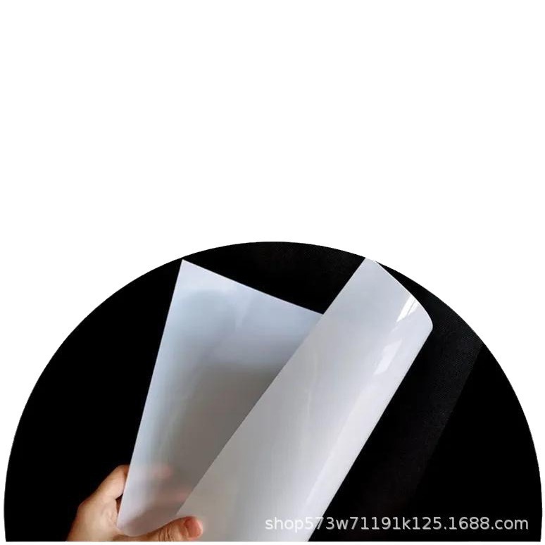 Polyester film process template material blank 10 dense ear transparent process plastic board PET milk white tablets