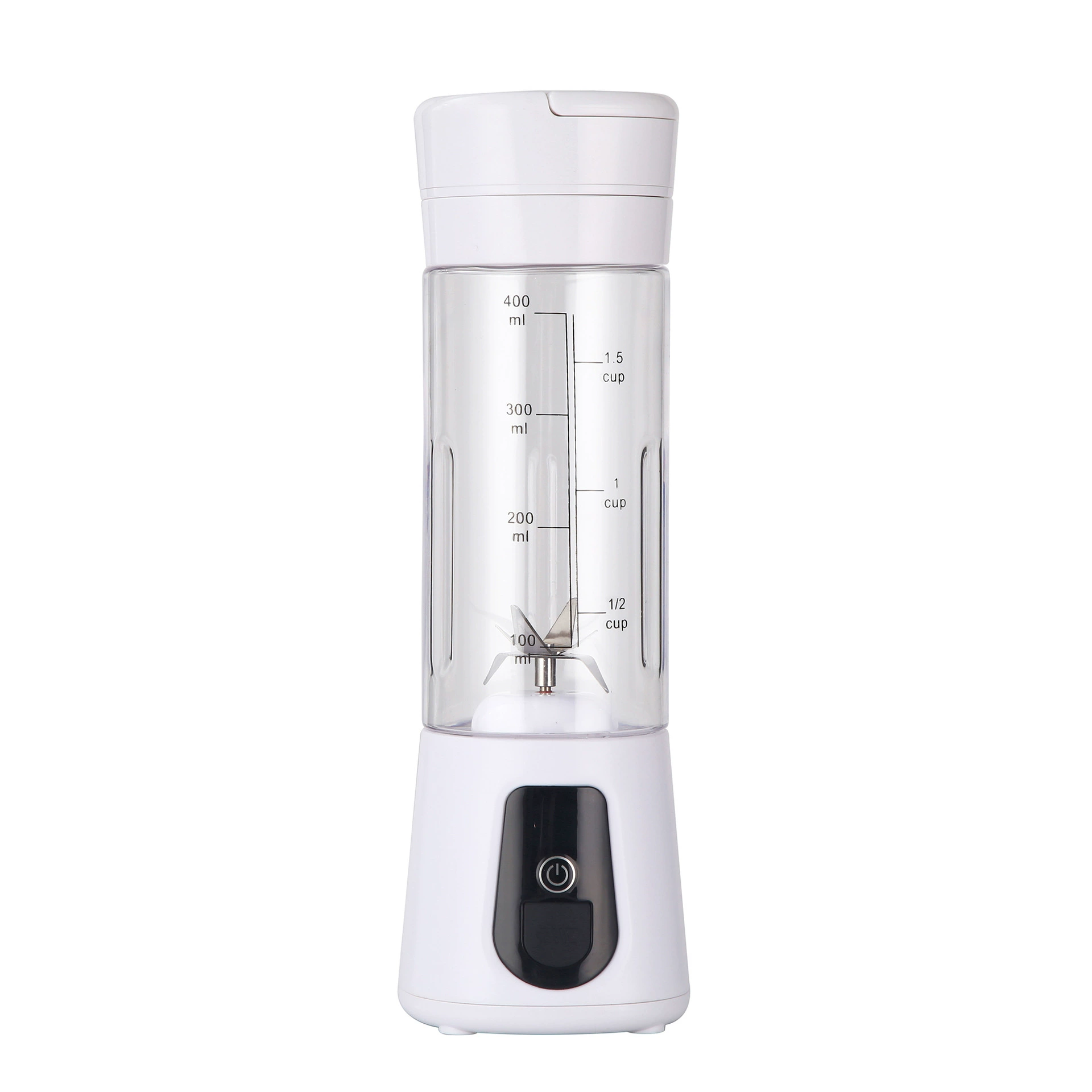 Handheld small glass with usb charger, mixing stick