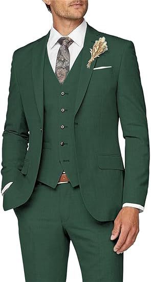 Nuevo traje de hombre conjunto de tres piezas casuales de negocios banquete de baile delgado traje de boda vestido de playa