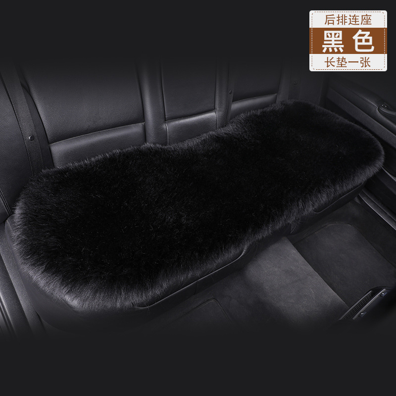 Warm Seat Pad – Universal Seat cushion, seat cover - black-rear-row-long-cushion