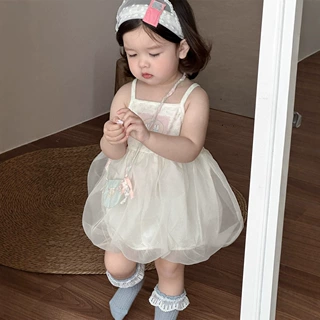 宝宝衣服夏季薄款网纱裙女童吊带裙儿童公主裙厂家批发服装定制