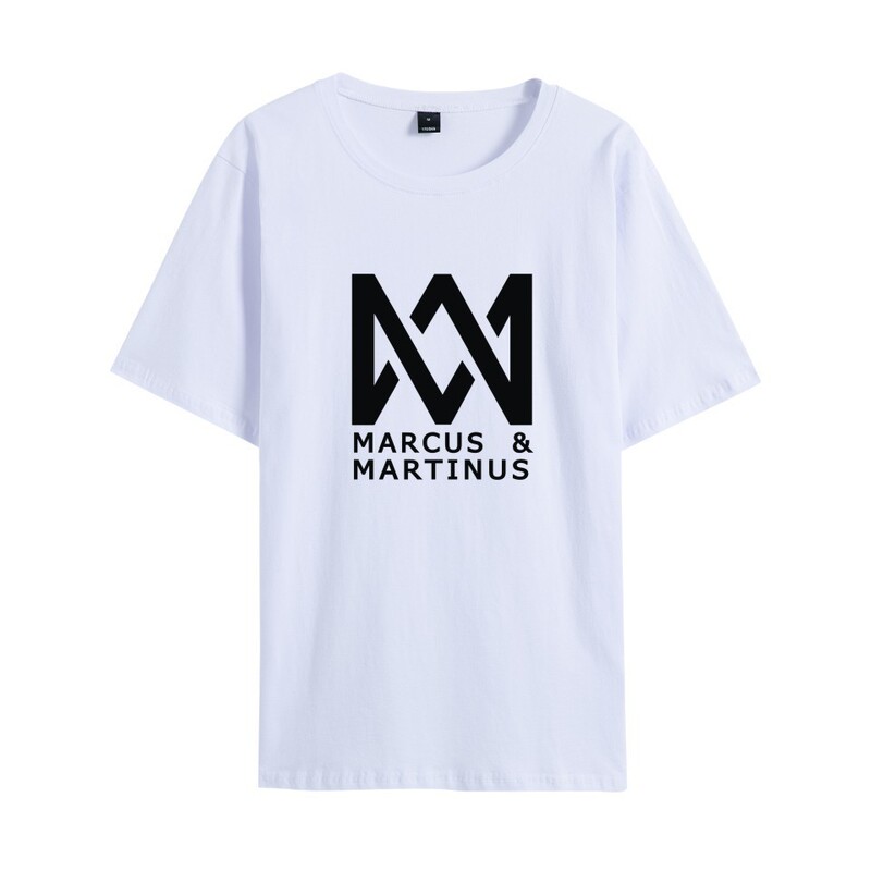 New Trendy Hot Search Marcus and Martinus Norwegian Twin Singers Men's and Women's Short-Sleeved T-Shirts