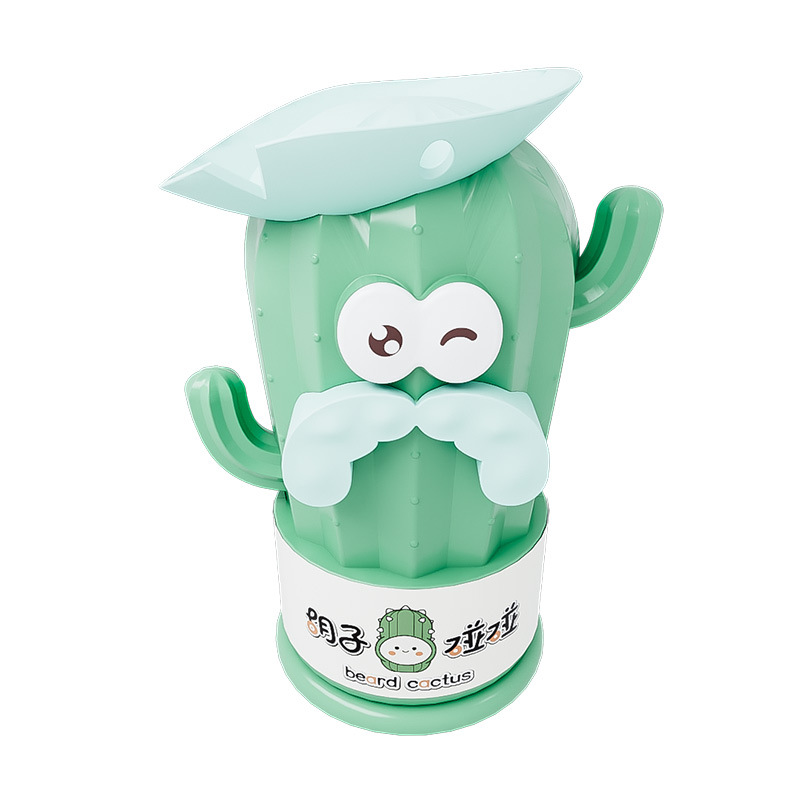 7762 escuela primaria cactus sacapuntas de mano dibujos animados niños lápiz automático sacapuntas al por mayor