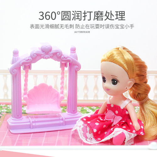 Children's new play house doll house set simulation villa parent-child interactive toy little princess villa castle