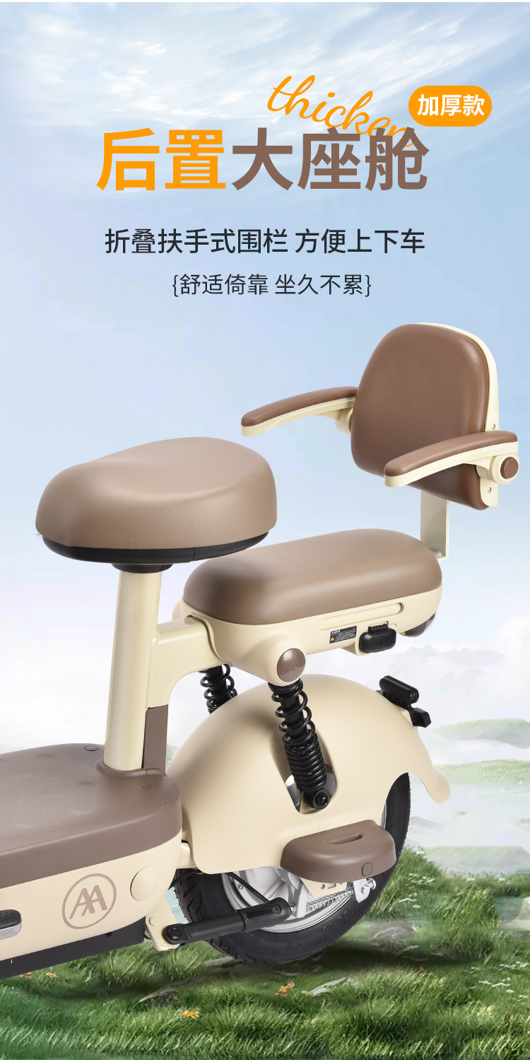 Wholesale In-Stock Electric Vehicle Rear Seat Backrest, Rear Backrest Seat, Foldable Armrest Fence Seat
