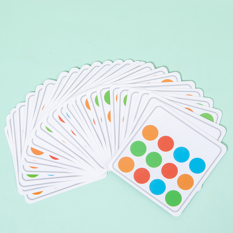 CPC tráfico de animales para niños de cuatro colores para caminar de doble cara juego de mesa pensamiento lógico entrenamiento juguetes educativos de madera