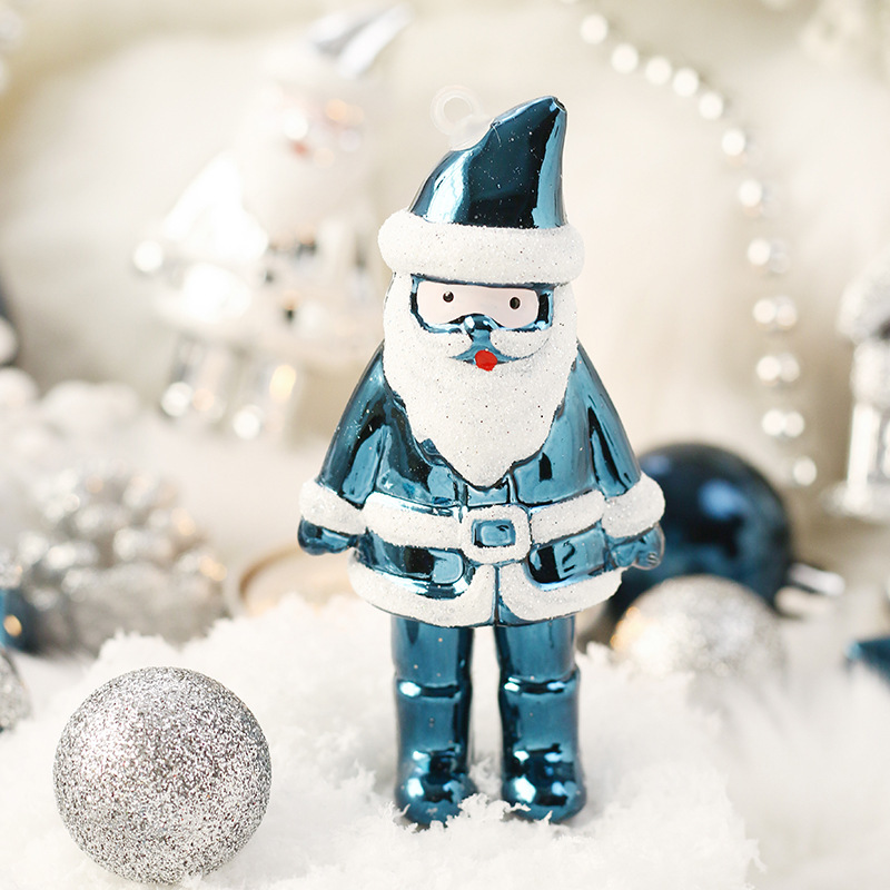 クリスマス装飾品50pcs青銀彩色クリスマスボールセットペンダントクリスマスツリー装飾ストラップ|undefined