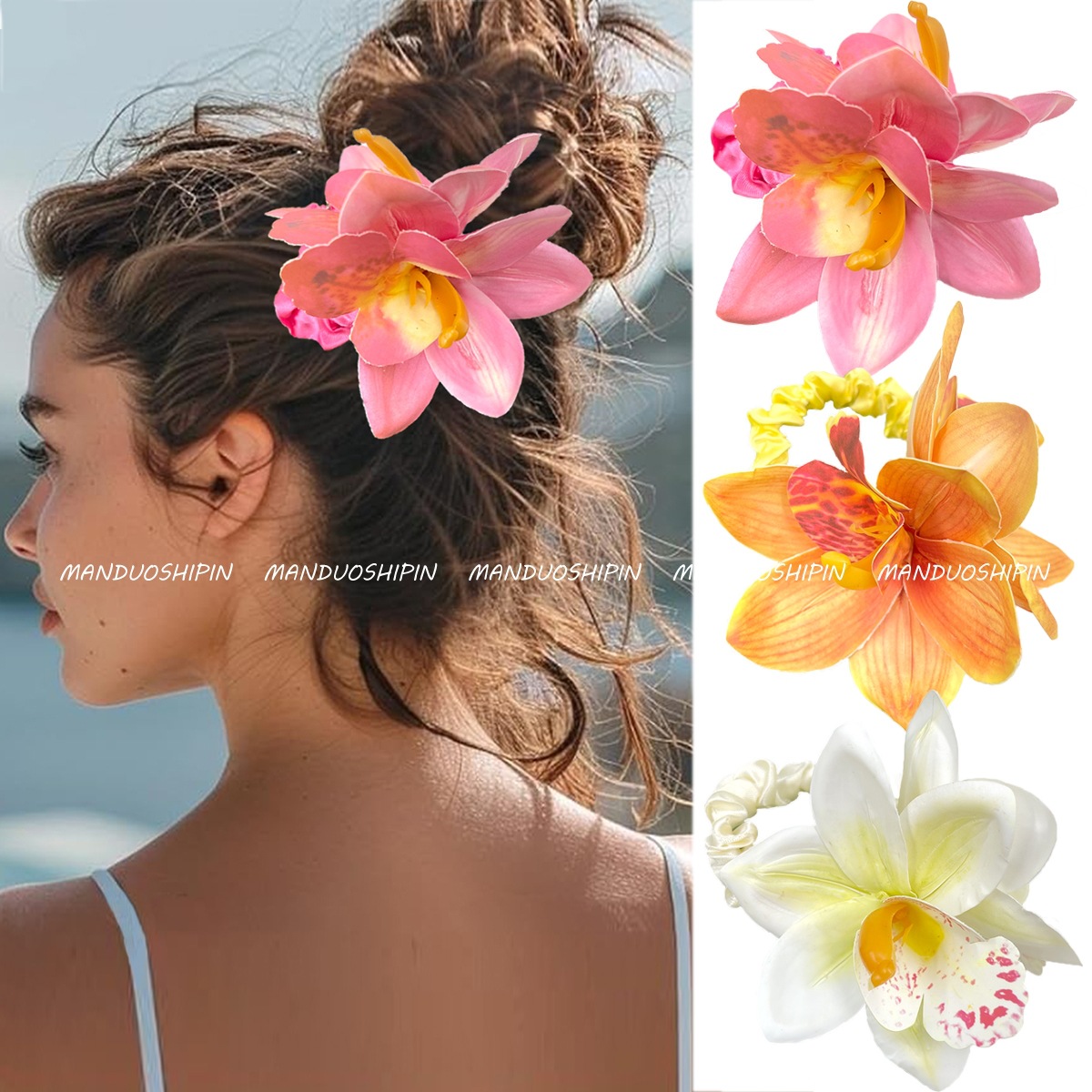 30g Weight Hair Sticks, Hair Tie, Insert comb Hair Accessories Type 1 Piece Quantity Holiday, Tea Party Occasion Cloth Material Flower Pattern All Seasons Season Women's Gender Pastoral Style Pastoral Women's Flower Cloth Hair Sticks Hair Tie Insert Comb 1