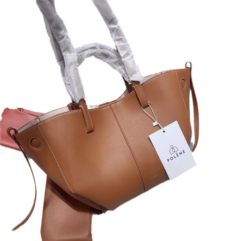 Bolso de cubo de cuero de vaca cyme bolso tote bolso de cercanías de gran capacidad