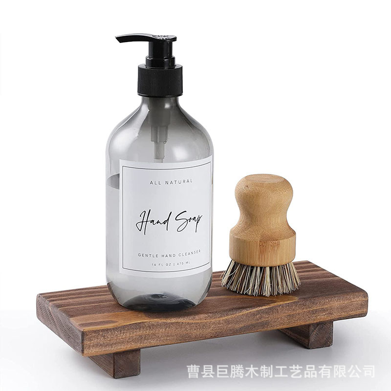 Wooden bathroom cosmetics base storage rack solid wood soap box storage rack toiletries storage base wholesale