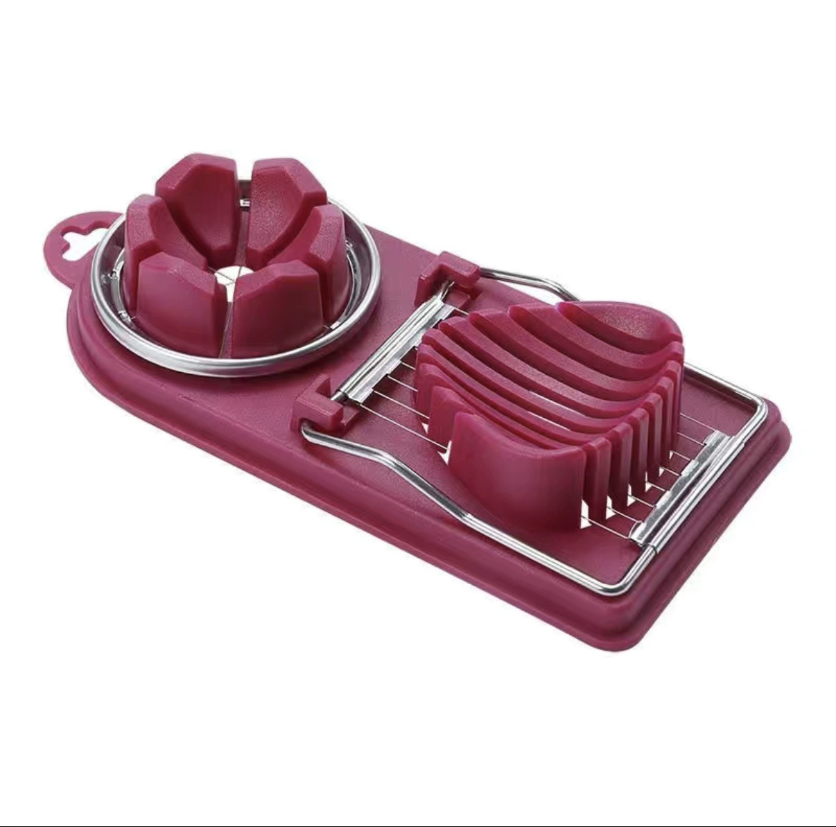 Два в одном резка яйца Multifunctional egg slicer семейный нарезчик для яиц модная нарезка из нержавеющей стали