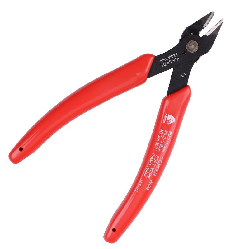 马牌（KEIBA）KM-047H日本进口斜口钳迷你电子钳斜嘴钳子斜咀钳高