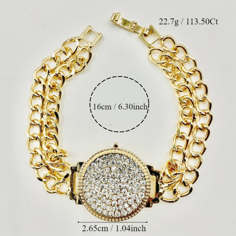 Unisex Gender Hip-Hop Punk Geometric Alloy Cuban Link Chain Curb Chain Chain & Link Bracelets Wholesale