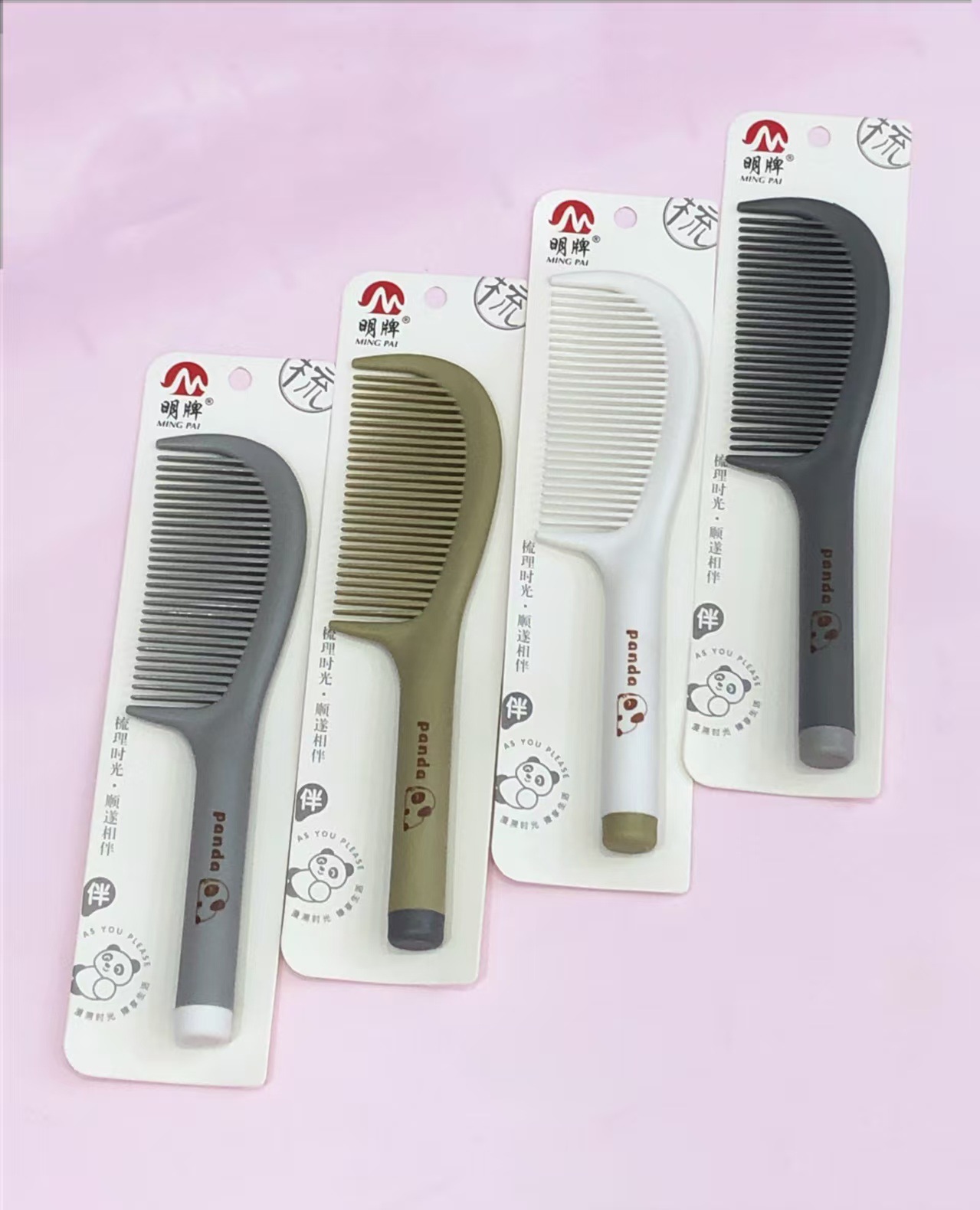 Nuevo paquete de impresión de cuerda de colgante independiente de trigo rollo de peinado de plástico peinado de belleza tienda de dos yuanes asequible