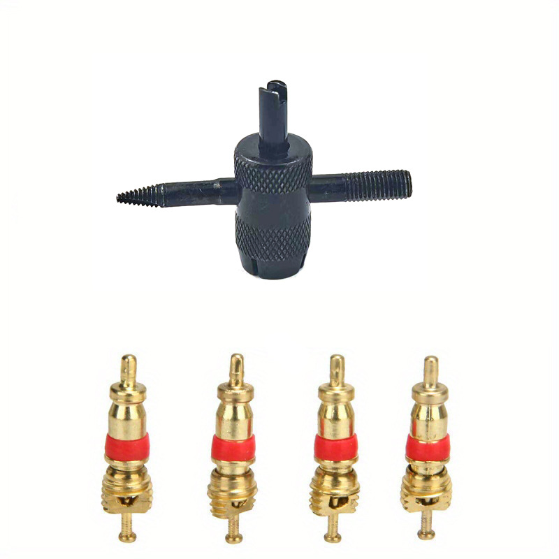 四合一五金工具 汽车轮胎修理工具 气门芯起子套装 扳手现货 配件