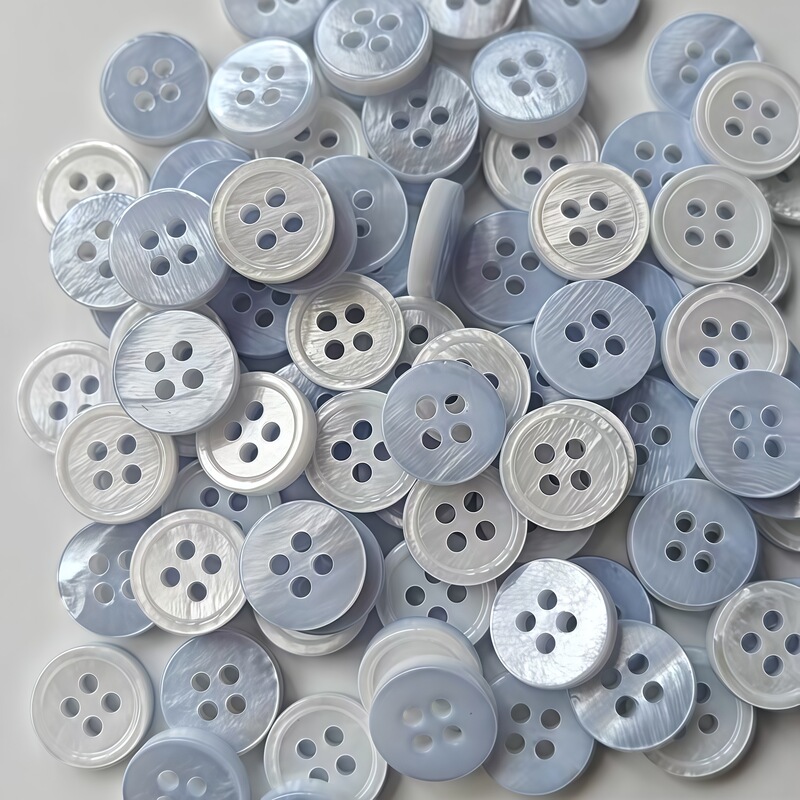 Natural Hebei fine edge four-eye shirt button sweater dyeable shell button clothing accessories factory wholesale