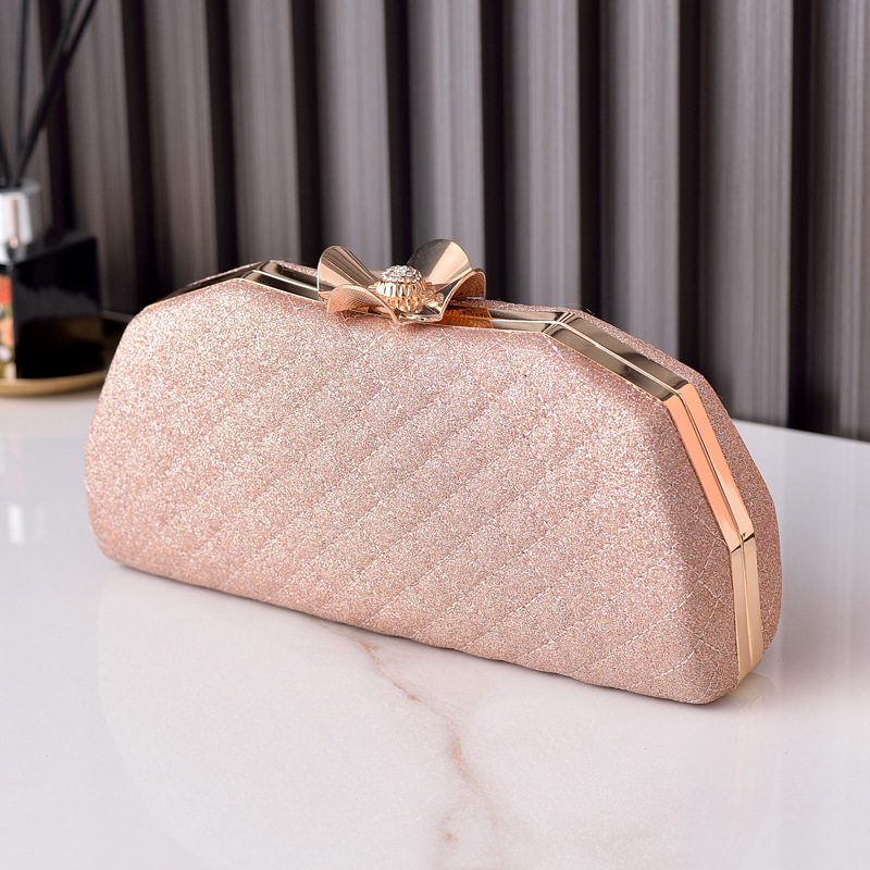 2023 nuevo rombo bolso de noche de moda europea y americana bolsa de banquete de alta calidad incrustado en diamantes bolsa cheongsam clucth bolsa