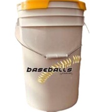 25L美式塑料桶棒球专用桶宠物食品周转桶可配旋盖可重复使用