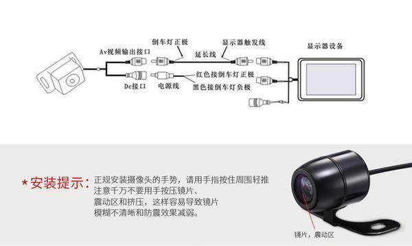 Universal Small Butterfly External High-Definition Ccd Front-View Camera for Car Reversing Image, Rear-View Wide-Angle 170 with Ruler