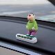 Car temporary parking plate car ornaments car number plate cartoon creative car moving car card cute girl