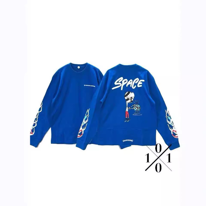 24Chrome Hearts Early Autumn New Product Crow High Quality Space Graffiti Villain Flower Arm Trendy Long Sleeves Wholesale