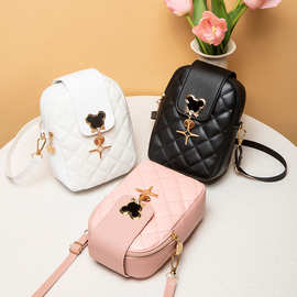 手机包handbags2022新款时尚单肩包亚马逊跨境批发包包菱格斜挎包