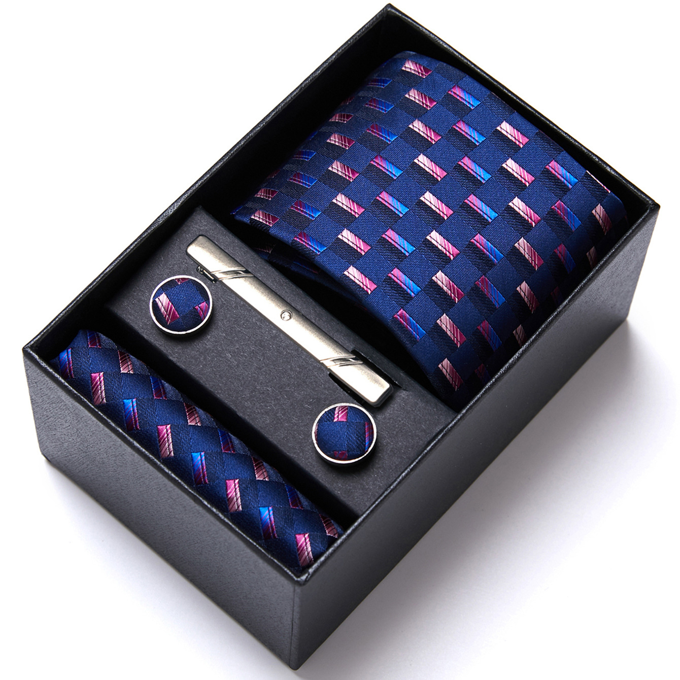 Fabricante en stock de los hombres corbata caja regalo traje ropa formal negocios boda trabajo grupo camisa accesorios verano nuevo