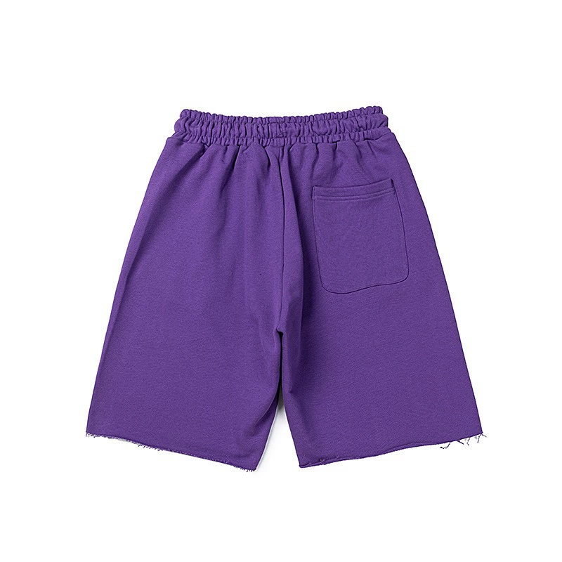 Новые шорты с принтом из пеноматериала 2025, европейский и американский модный бренд, мужские большие размеры, свободные разноцветные пляжные шорты оптом