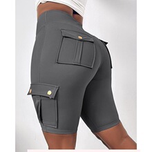 Q 17081 Women's High Waist Pocket Leggings �����ڴ��٤��