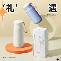 いちご生活保温カップ316食品級高颜値小型手提げステンレス随行カップカップルギフトカップ