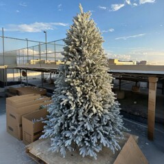 高級暗号化純PE植毛白色少雪クリスマスツリースポットクリスマスデパート豪華装飾シミュレーション木