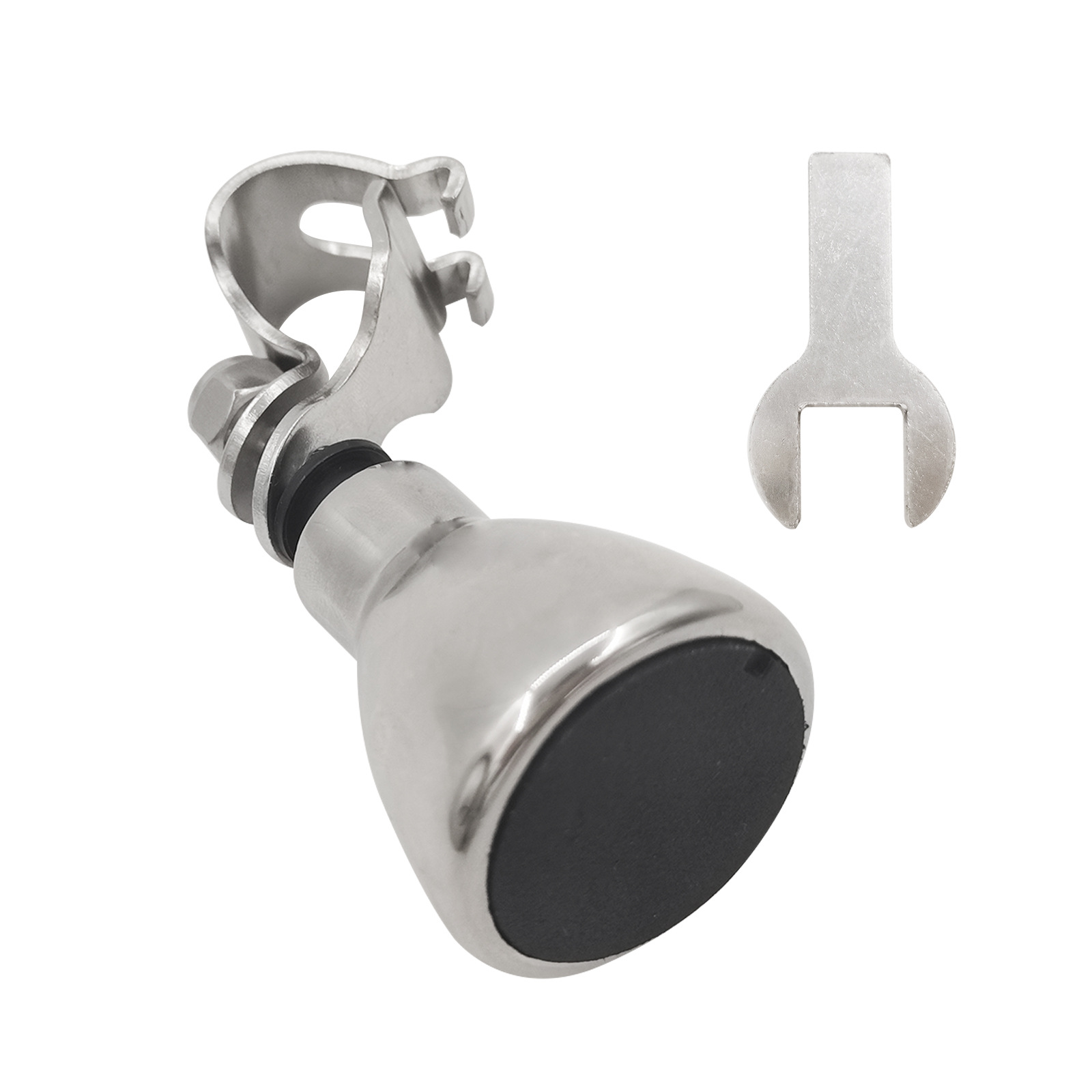 AISHUO | ISURE 스테인레스 스틸 스티어링 휠 부스터 볼 그립 원통형 하단 벨트 나일론 RV 해양 하드웨어 액세서리