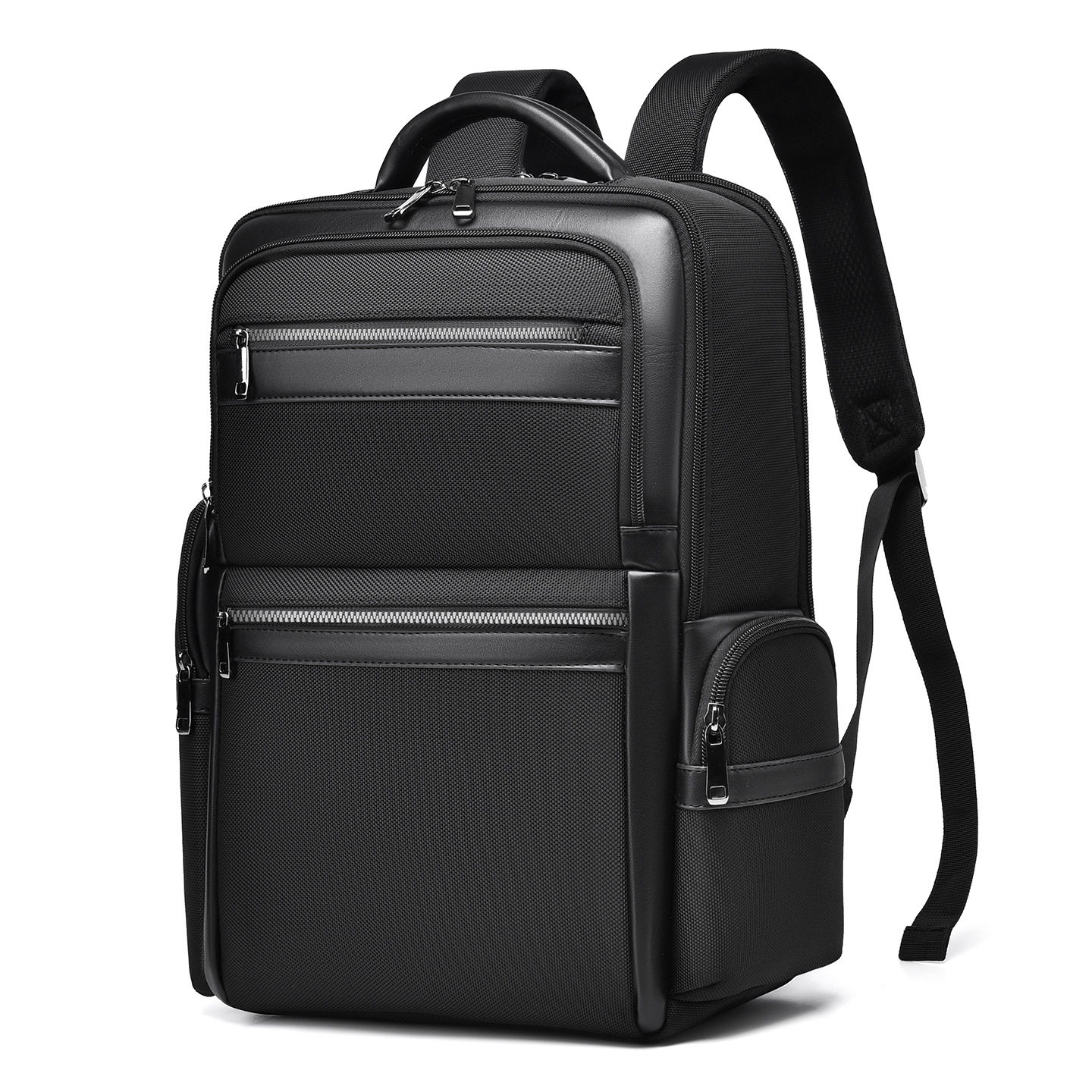 Cross-Border New Fashion Business Backpack for Men, Light Luxury High-End Computer Bag 15.6inch Casual College Student Backpack