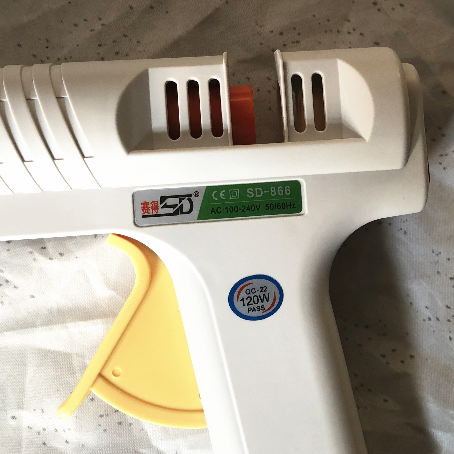 【 120W Temperature-adjustable Hot Melt Glue Gun 】 Wholesale of Sade SD866 electric hot melt glue gun 11mm glue stick gun pic 3