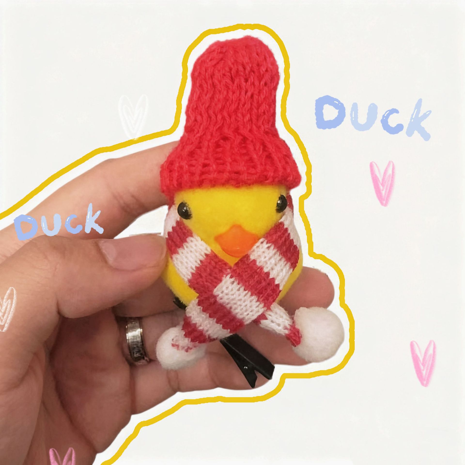 Bonita venta de patos amarillos primavera cabello estereoscópico gran patos dibujos animados adornos de cabello para la clase de jardín de infantes pequeños regalos image 5