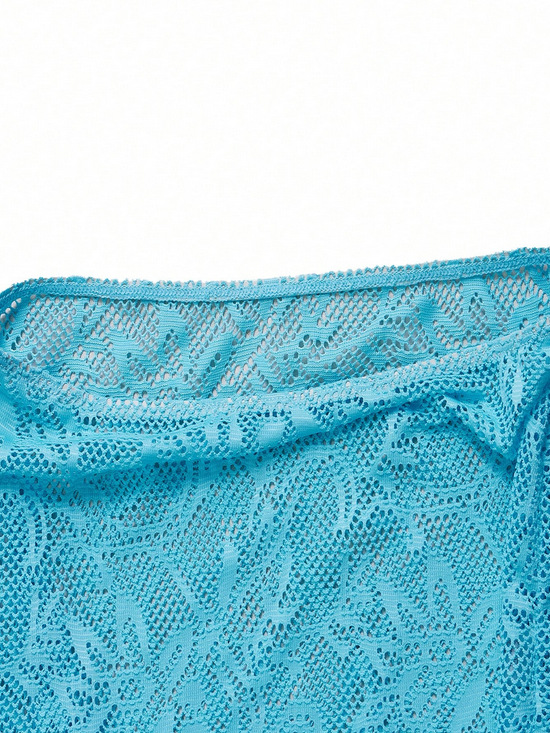 Sexy bikini set driedelig met mesh strandjurk voor dames_voghion.com