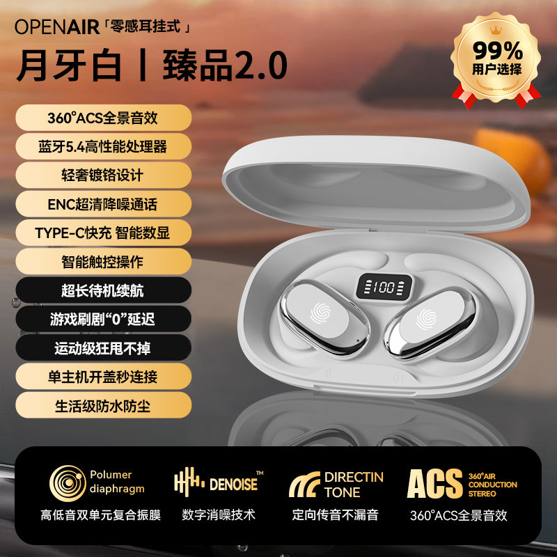 S300 挂耳式跨境新款高音质蓝牙5.4无感舒适佩戴超长续航数显通用|undefined