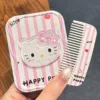Pink sticker kt [makeup mirror + comb + three-dimensional kt]