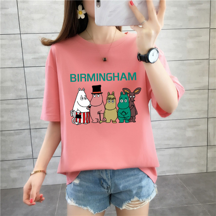 Mid-Length Pure Cotton Simple White Short-Sleeved T-Shirt 2025 Summer Loose Slimming Look Cover Pp Inner Round Neck Bottoming Shirt