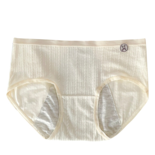 Women's Menstrual Period Underwear - Anti-Side-Leak Safety Menstrual Pads - Cotton Antibacterial Hip Sanitary Pads - Large Triangle Pants