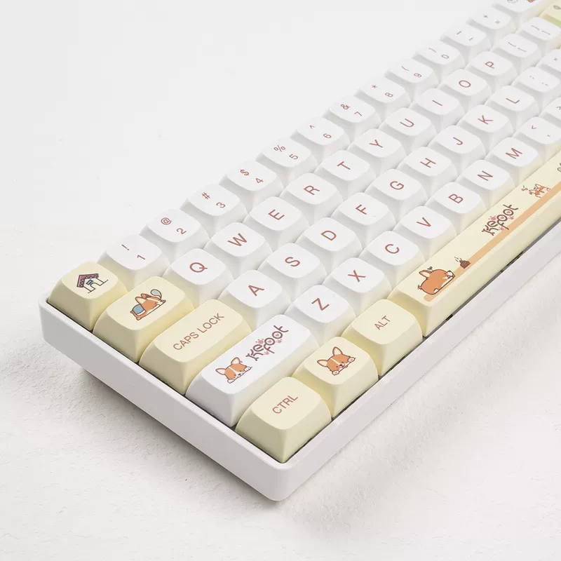 Корги клавиша-каппа XDA высокий PBT материал сублимация 108/104/100/98/87/82/68/64/61