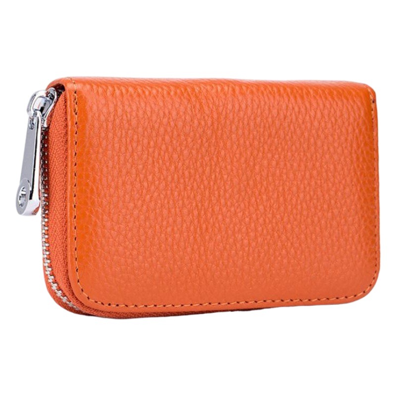 Genuine Card Holder for Men and Women, Universal Anti-Magnetic Bank Card Holder, 12 Card Slots, Organ-Type Card Holder, Rfid Anti-Scanning Card Holder