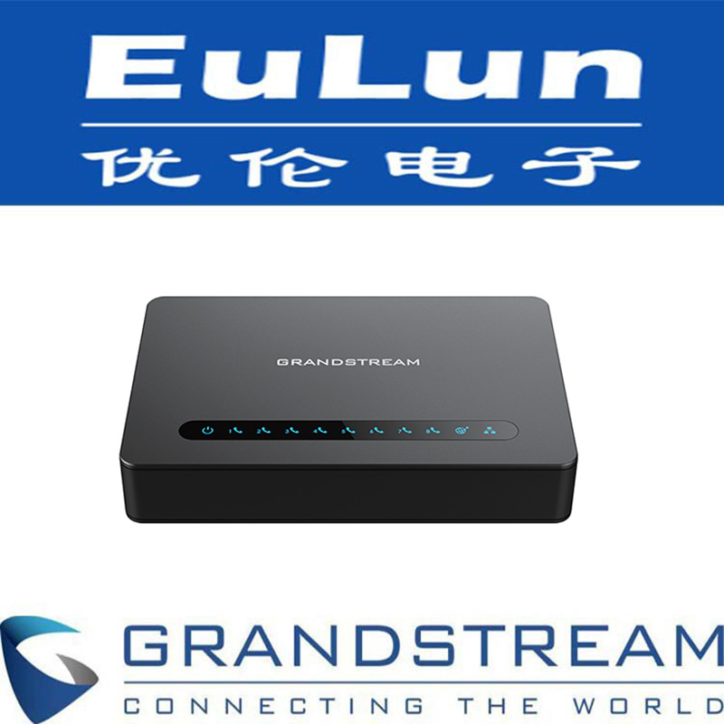 Grandstream, сетевой адаптер/HT818/встроенный гигабитный NAT роутер, восьмопортовый шлюз
