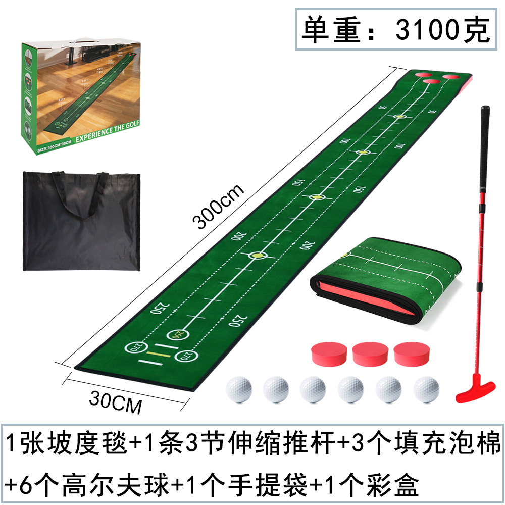 Venta directa de fábrica, dispositivo de práctica para poner golf, conjunto de manta de práctica universal para interiores y exteriores, manta de entrenamiento para poner