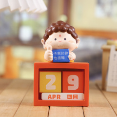 小佛祖日历摆件 创意设计桌面挂历日历装饰卡通萌趣佛祖摆件批发