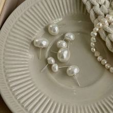 2025新款珍珠耳钉925银女ins风时尚轻奢高级感简约设计感小众批发