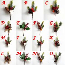 圣诞树摆件松针松果红果小摆件圣诞节蜡烛圈摆件喜庆圣诞装饰用品