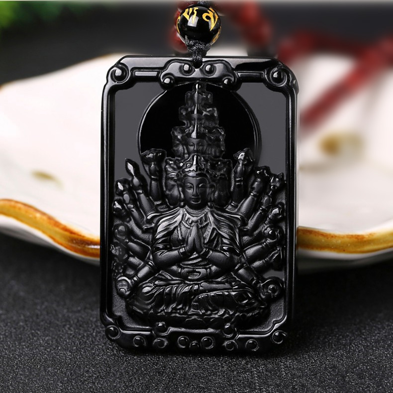 자연 흑요석 벤 밍포 펜던트 용 뱀 PU XIAN MANJUSHRI 쥐 OX 호랑이 HOID 숨겨진 남자와 여자 후원자 성인 조디악